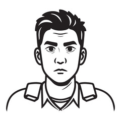 Minimalist and Simple Silhouette - Vector illustration isolated on white background.