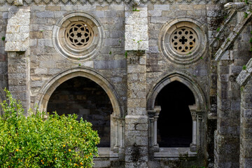 claustro, construido entre 1317 y 1340, estilo gótico, catedral de Évora,  Basílica Sé Catedral de Nossa Senhora da Assunção, Évora, Alentejo, Portugal