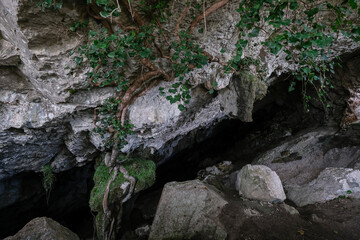 Cova Morella, Morella cave, entrance Pollensa, Majorca, Balearic Islands, Spain
