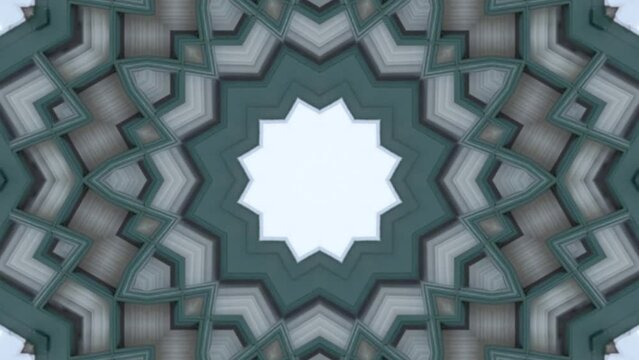 3d loop animation with particles as science fiction background. Vj loop for night club presentations, parties, festivals or holidays. Unique and beautiful abstract kaleidoscope texture design