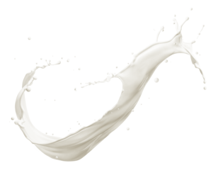 Milk splash isolated
