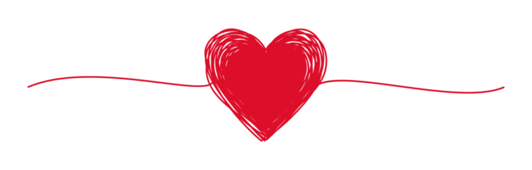 Heart shaped tangled grungy scribble png clipart
