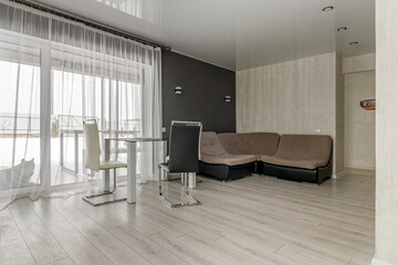 A modern living room, in the house