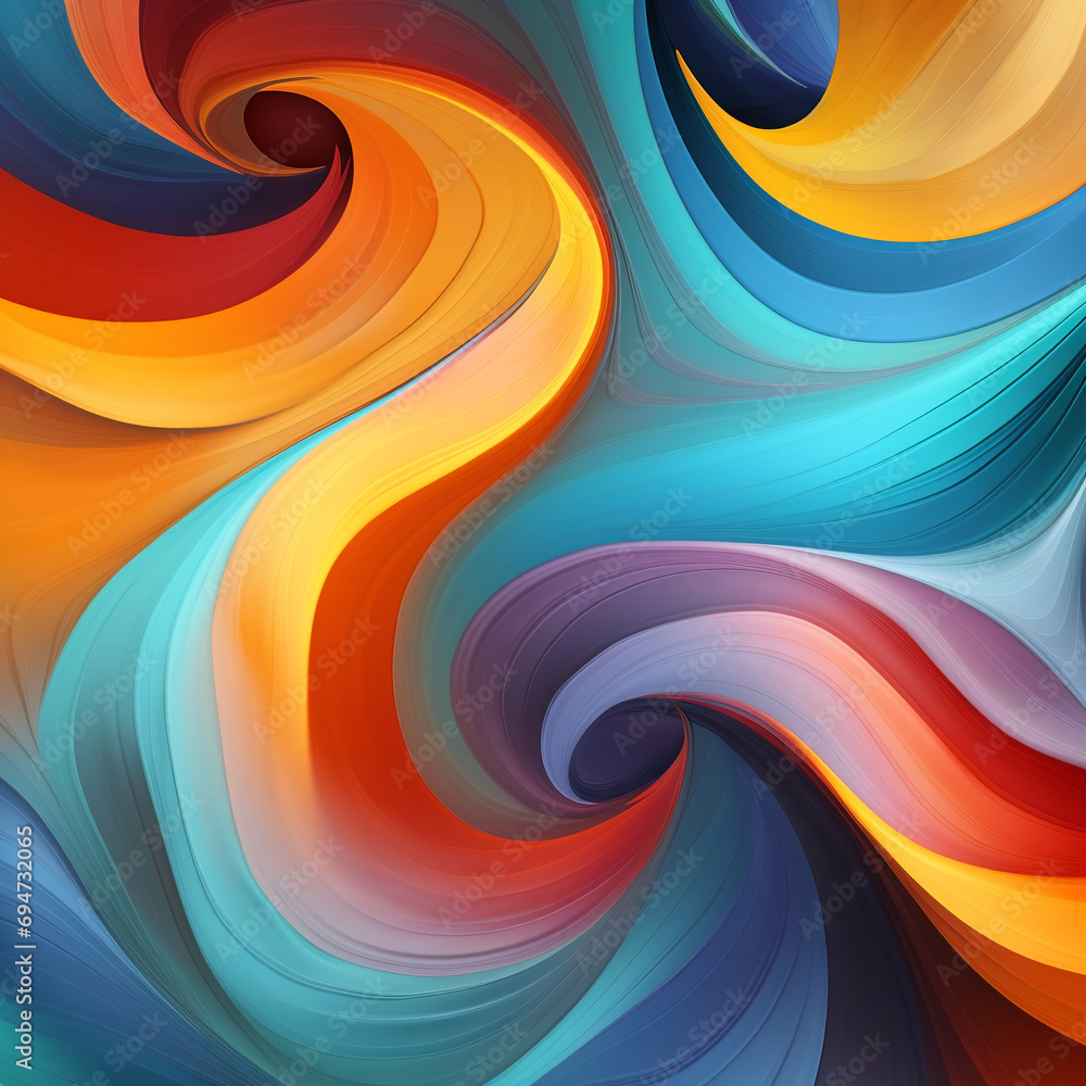 Aufkleber abstract coloring background of the gradient with visual wave, twirl and lighting effects. ai.