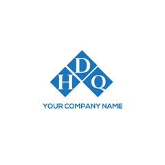 DHQ letter logo design on white background. DHQ creative initials letter logo concept. DHQ letter design.
