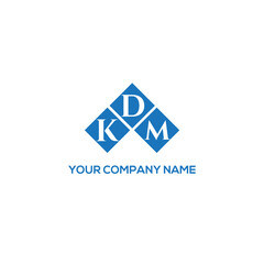 Naklejka premium DKM letter logo design on white background. DKM creative initials letter logo concept. DKM letter design. 