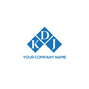 DKJ letter logo design on white background. DKJ creative initials letter logo concept. DKJ letter design.
