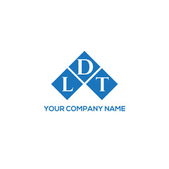 Fototapeta premium DLT letter logo design on white background. DLT creative initials letter logo concept. DLT letter design. 