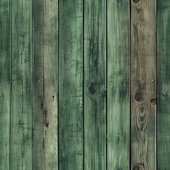 Fototapeta premium Заголовок: Seamless Wood Plank Texture rustic wood where the dominant color is Green created with Generative Ai