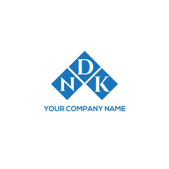 Fototapeta premium DNK letter logo design on white background. DNK creative initials letter logo concept. DNK letter design. 