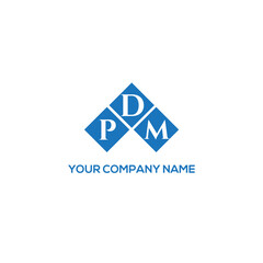 Fototapeta premium DPM letter logo design on white background. DPM creative initials letter logo concept. DPM letter design. 