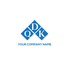 Fototapeta premium DQK letter logo design on white background. DQK creative initials letter logo concept. DQK letter design. 