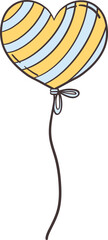 Valentines Day Clipart Balloon Doodle Graphics 