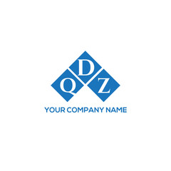 DQZ letter logo design on white background. DQZ creative initials letter logo concept. DQZ letter design.
