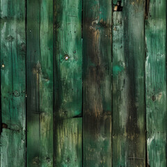 Fototapeta premium Seamless Wood Plank Texture rustic wood where the dominant color is Green created with Generative Ai