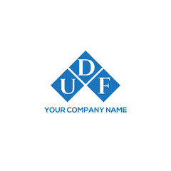 DUF letter logo design on white background. DUF creative initials letter logo concept. DUF letter design.
