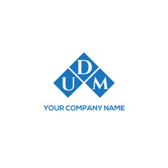 Fototapeta premium DUM letter logo design on white background. DUM creative initials letter logo concept. DUM letter design. 