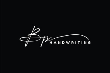BP initials Handwriting signature logo. BP Hand drawn Calligraphy lettering Vector. BP letter real estate, beauty, photography letter logo design. © md.mahamud hassan
