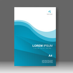 Book cover design modern technology style. Annual report. Brochure template, catalog. Simple Flyer promotion. magazine. Vector illustration