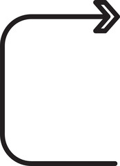 Fototapeta premium Turn Right Arrow Symbol 