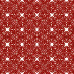 Exotic seamless pattern. Maroon symmetrical kaleidoscope background. Textile ready original print, swimwear fabric, wallpaper, wrapping. Summer swimwear exotic seamless design.