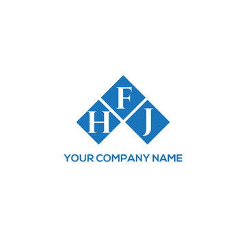 FHJ letter logo design on white background. FHJ creative initials letter logo concept. FHJ letter design.
