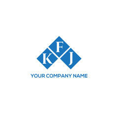FKJ letter logo design on white background. FKJ creative initials letter logo concept. FKJ letter design.
