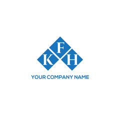 FKH letter logo design on white background. FKH creative initials letter logo concept. FKH letter design.
