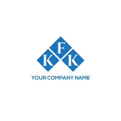 FKK letter logo design on white background. FKK creative initials letter logo concept. FKK letter design.
