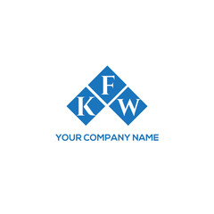 FKW letter logo design on white background. FKW creative initials letter logo concept. FKW letter design.
