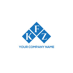 FKZ letter logo design on white background. FKZ creative initials letter logo concept. FKZ letter design.
