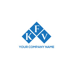 Fototapeta premium FKV letter logo design on white background. FKV creative initials letter logo concept. FKV letter design. 
