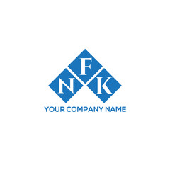 FNK letter logo design on white background. FNK creative initials letter logo concept. FNK letter design.
