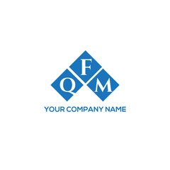 Fototapeta premium FQM letter logo design on white background. FQM creative initials letter logo concept. FQM letter design. 