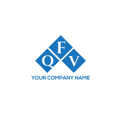 FQV letter logo design on white background. FQV creative initials letter logo concept. FQV letter design.
