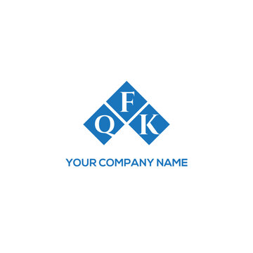 FQK letter logo design on white background. FQK creative initials letter logo concept. FQK letter design.
