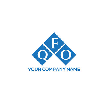 FQO letter logo design on white background. FQO creative initials letter logo concept. FQO letter design.

