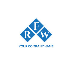 FRW letter logo design on white background. FRW creative initials letter logo concept. FRW letter design.
