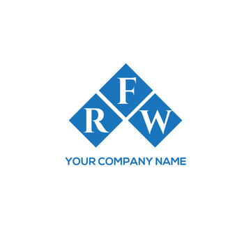FRW letter logo design on white background. FRW creative initials letter logo concept. FRW letter design.
