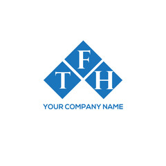 FTH letter logo design on white background. FTH creative initials letter logo concept. FTH letter design.
