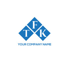FTK letter logo design on white background. FTK creative initials letter logo concept. FTK letter design.
