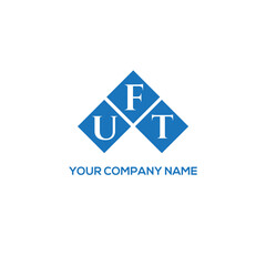 FUT letter logo design on white background. FUT creative initials letter logo concept. FUT letter design.
