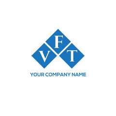 Fototapeta premium FVT letter logo design on white background. FVT creative initials letter logo concept. FVT letter design. 