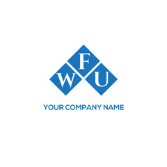 Fototapeta premium FWU letter logo design on white background. FWU creative initials letter logo concept. FWU letter design. 