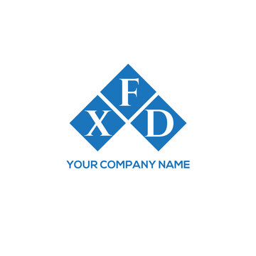 FXD letter logo design on white background. FXD creative initials letter logo concept. FXD letter design.
