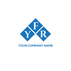 Fototapeta premium FYR letter logo design on white background. FYR creative initials letter logo concept. FYR letter design. 