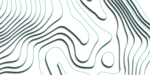 Abstract wavy line 3d paper cut topography background. Multi layer cutout geometric pattern. Grid map line topography mount map contour background. Topographic canyon map light relief texture.