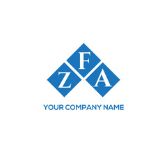 Fototapeta premium FZA letter logo design on white background. FZA creative initials letter logo concept. FZA letter design. 