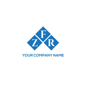 FZR letter logo design on white background. FZR creative initials letter logo concept. FZR letter design.
