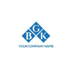 GBK letter logo design on white background. GBK creative initials letter logo concept. GBK letter design.

